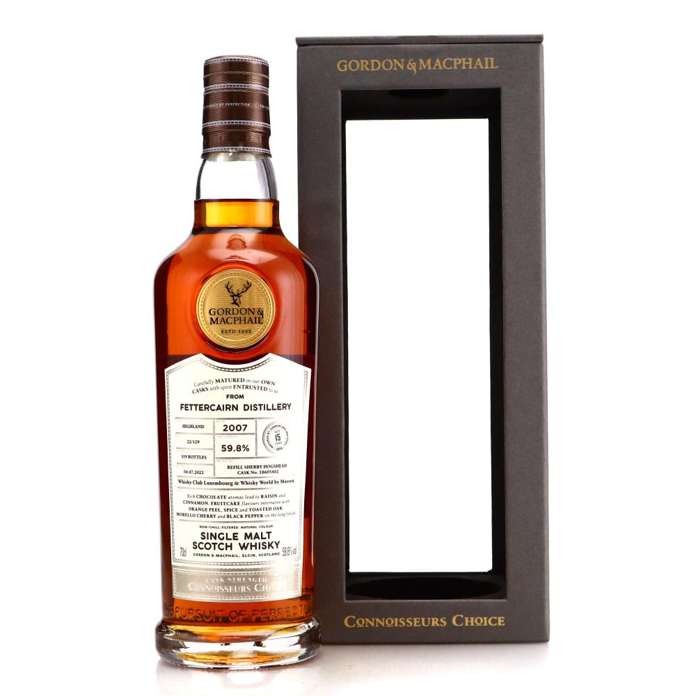 Fettercairn 2007 Gordon and MacPhail 15 Year Old Batch #22/129 / Whisky Club Luxembourg