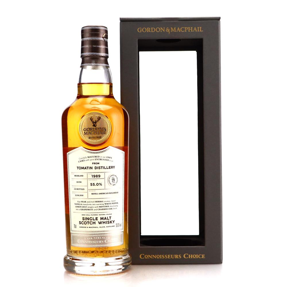 Tomatin 1989 Gordon and MacPhail 29 Year Old Batch #18/038