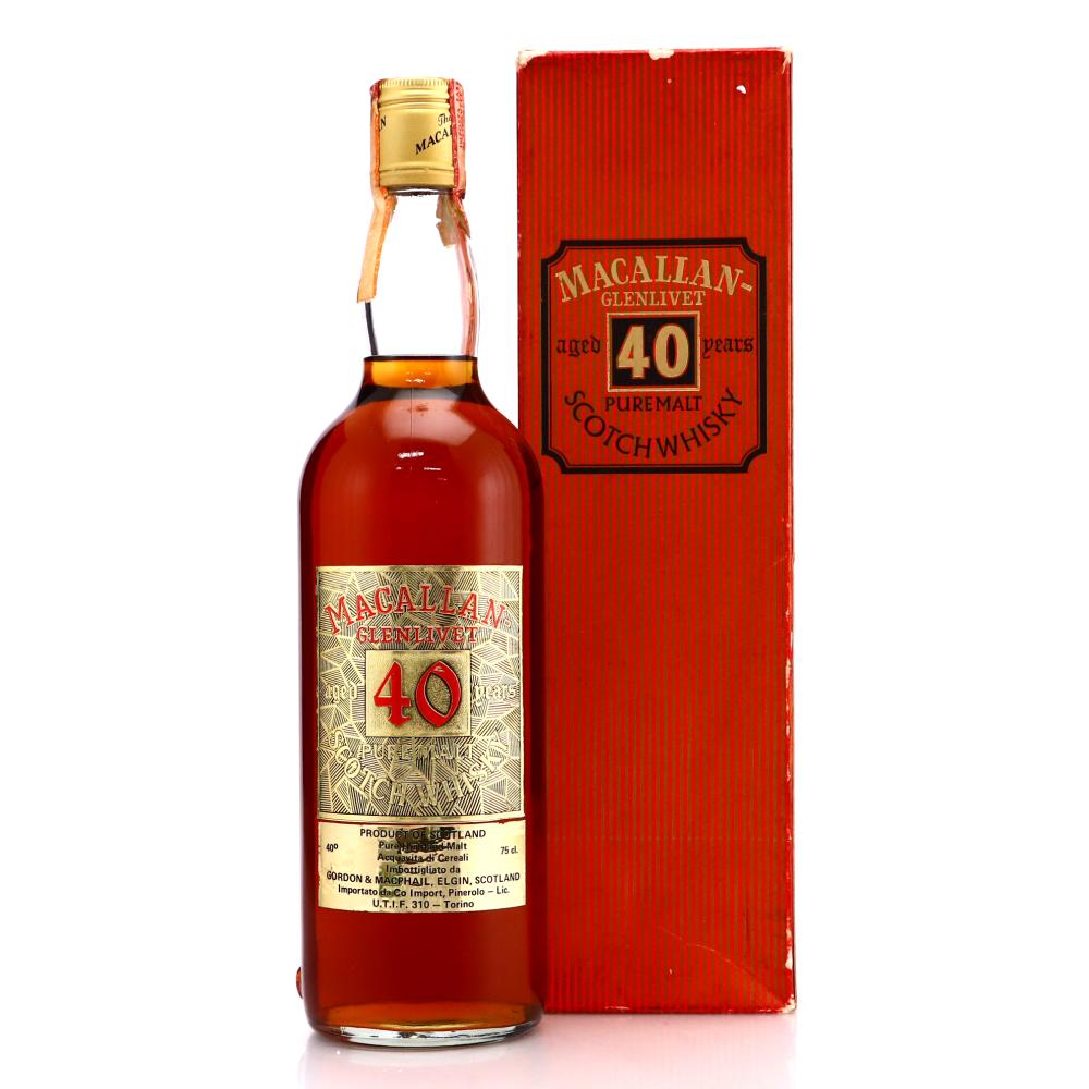Macallan 40 Year Old Gordon and MacPhail 1970s / Co. Pinerolo Import