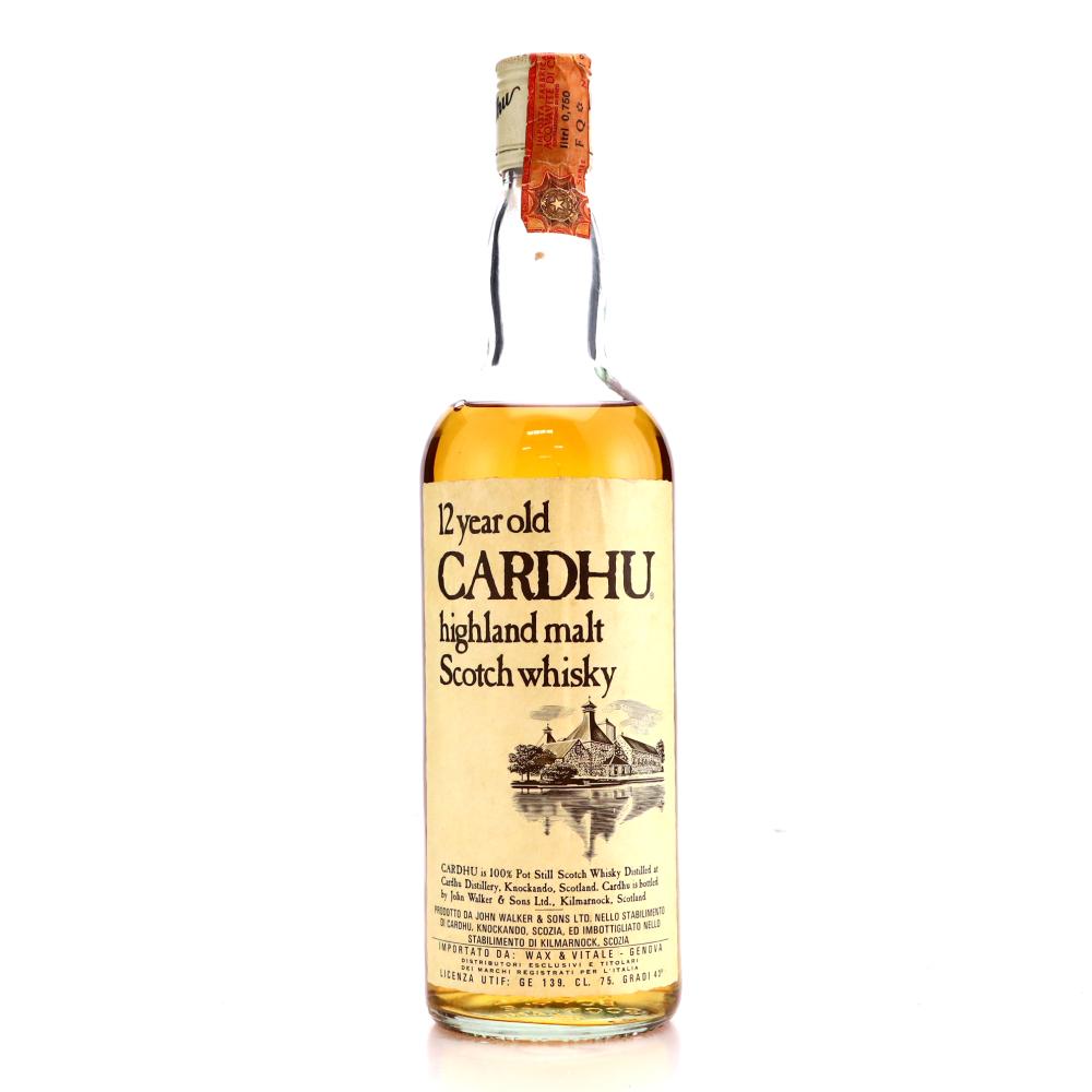 Cardhu 12 Year Old John Walker and Sons 1980s / Wax & Vitale Import