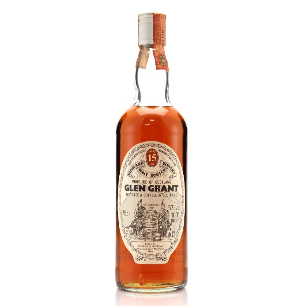 Glen Grant 15 Year Old Gordon and MacPhail 100 Proof 1980s / Meregalli Import