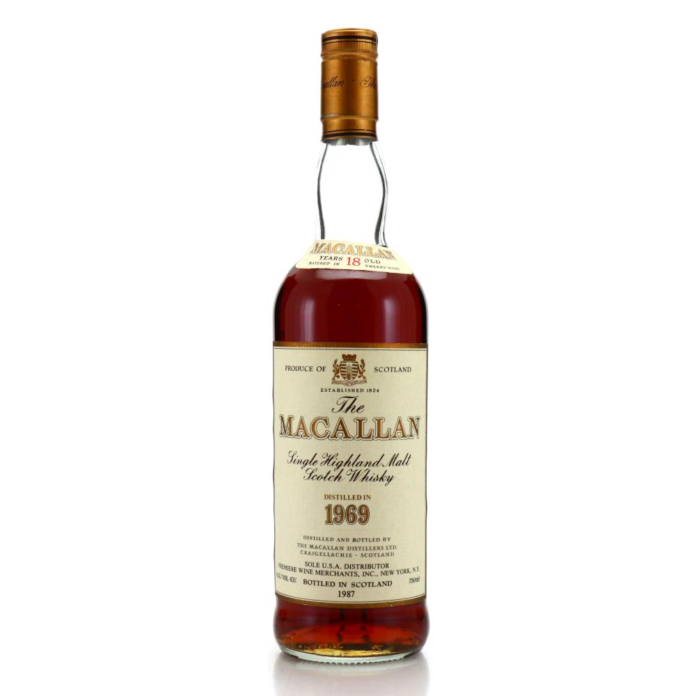 Macallan 1969 18 Year Old / Premiere Wine Merchants, US