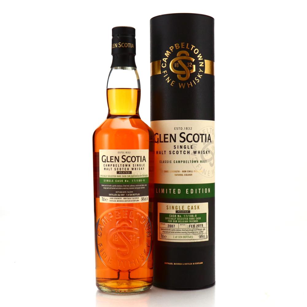 Glen Scotia 2007 Peated Single Cask #17/106-8 / Belgium