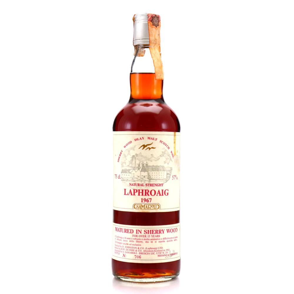 Image for Laphroaig 1967 Samaroli 15 Year Old Sherry Wood / Silver Cap