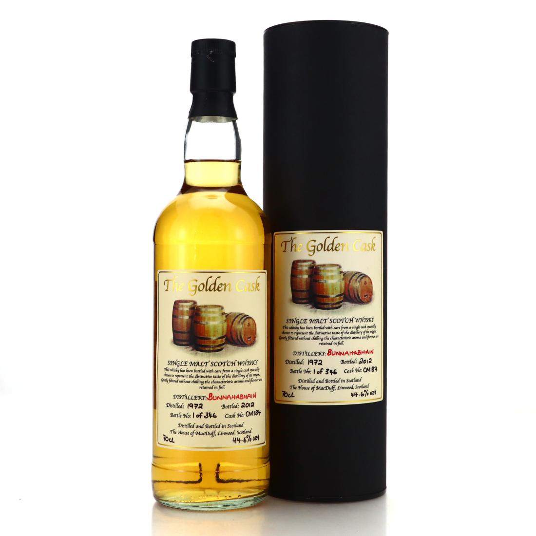 Bunnahabhain 1972 Golden Cask - Bottle No.1