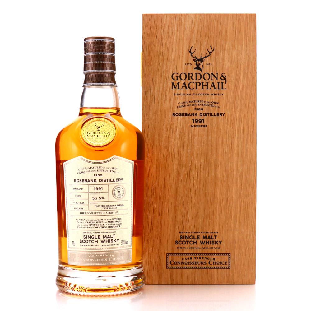 Rosebank 1991 Gordon and MacPhail 31 Year Old Batch 23/009