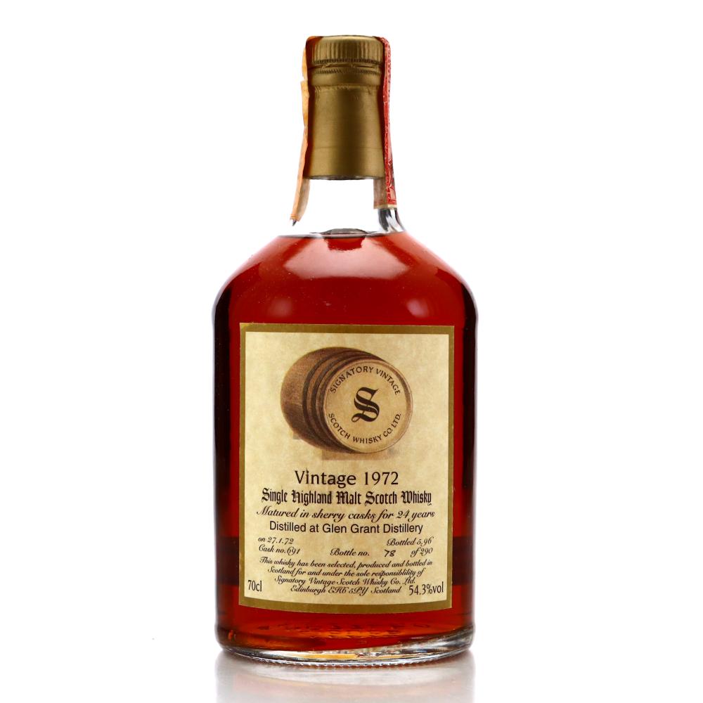 Glen Grant 1972 Signatory Vintage 24 Year Old