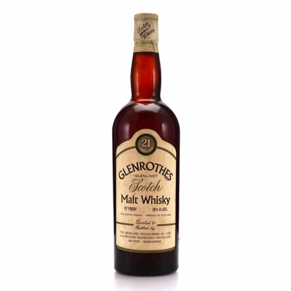 Glenrothes 21 Year Old Scotch Malt Whisky 1960s