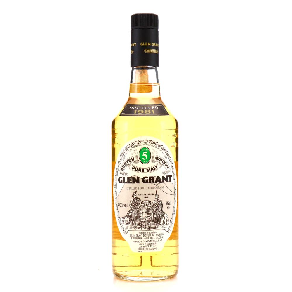 Glen Grant 1981 5 Year Old / Seagram Italy Import