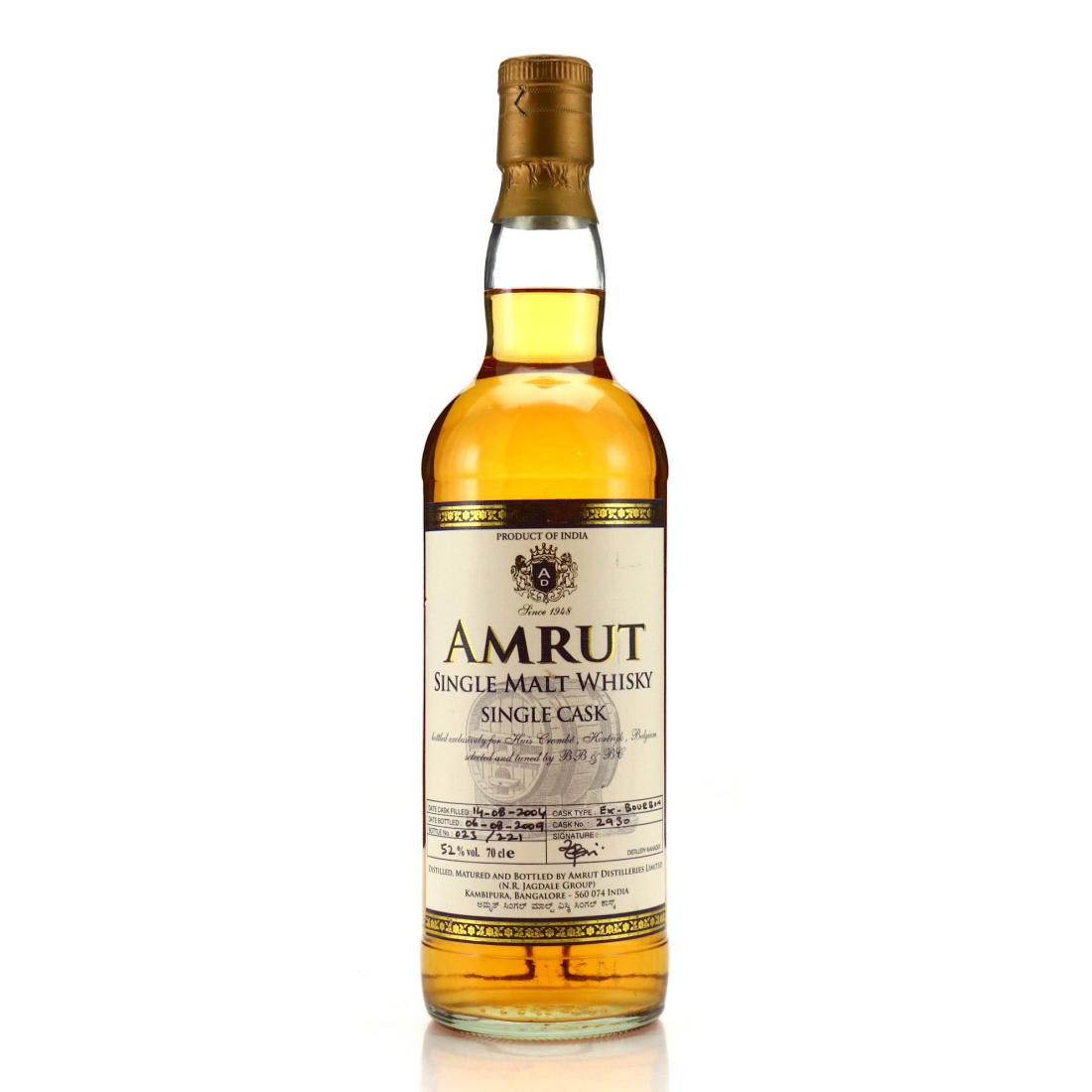 Amrut 2004 Single Bourbon Cask #2930 / Belgium