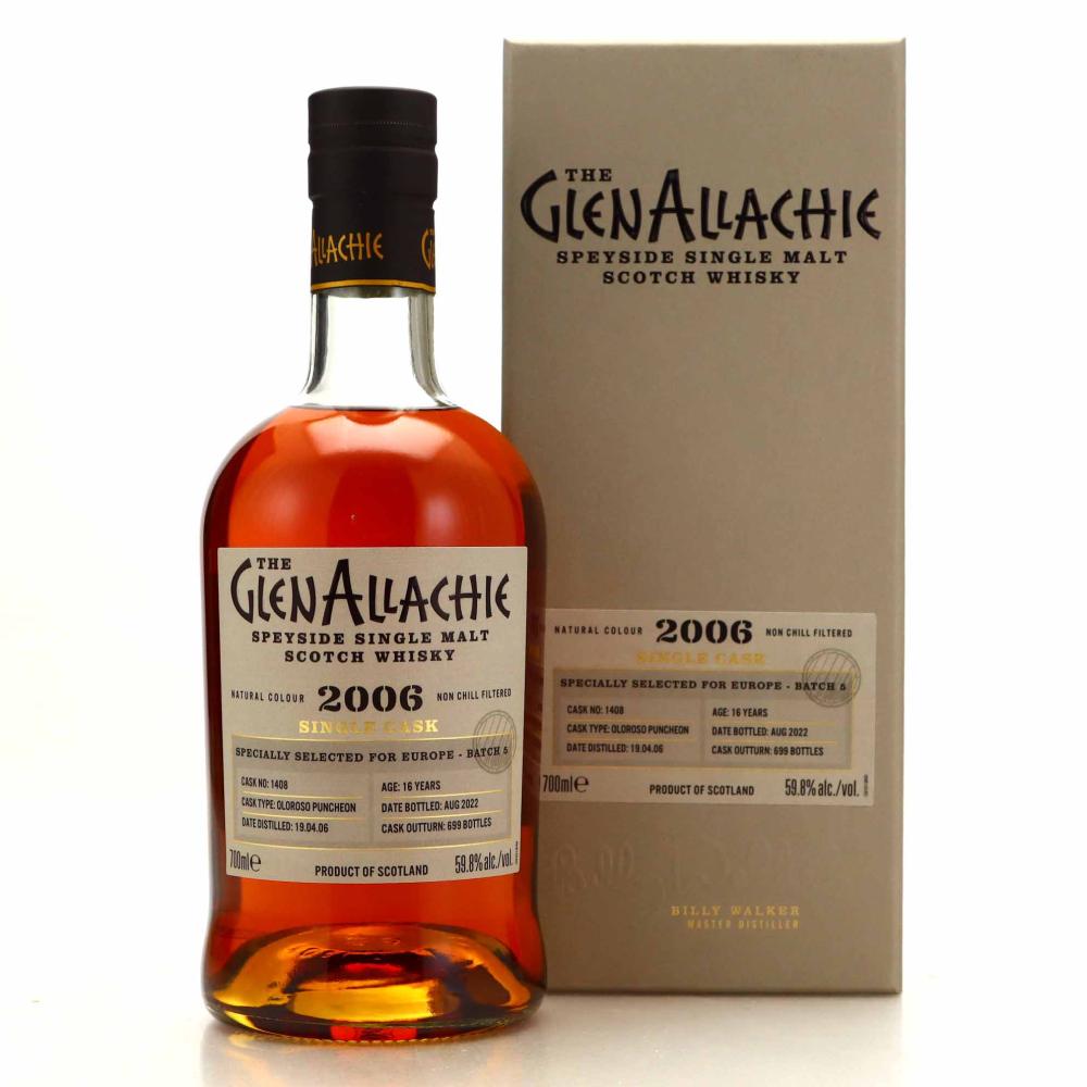 Glenallachie 2006 Oloroso Puncheon 16 Year Old #1408 / Europe Batch 5