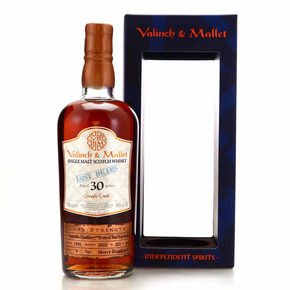 Speyside 1991 Valinch and Mallet 30 Year Old Lost Drams