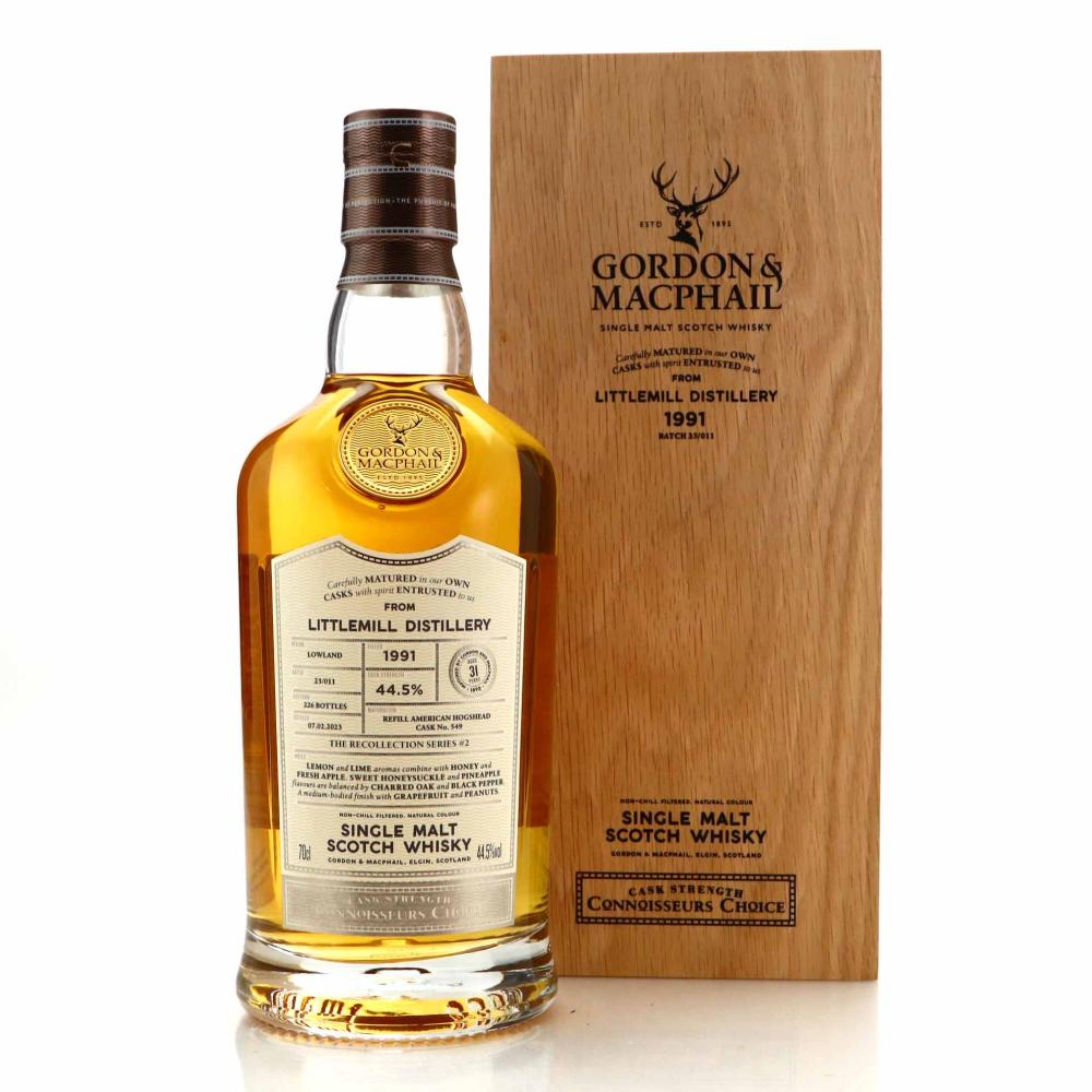 Littlemill 1991 Gordon and MacPhail 31 Year Old Batch 23/011 / Recollection Series #2