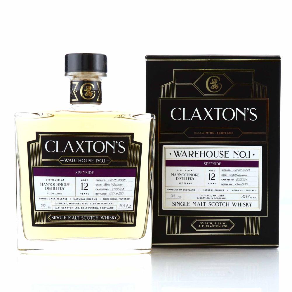 Mannochmore 2008 Claxton's 12 Year Old