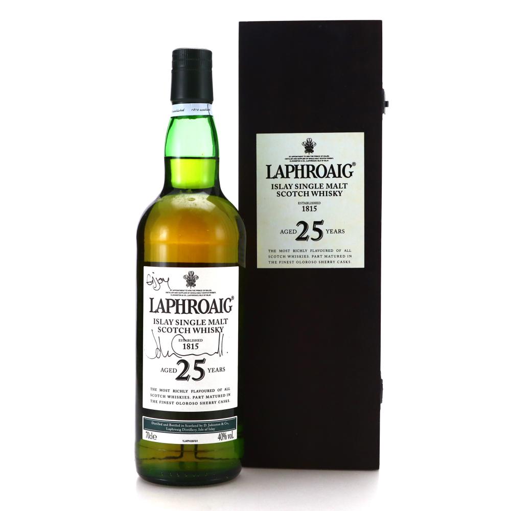 Laphroaig 25 Year Old - Signed by John Campbell
