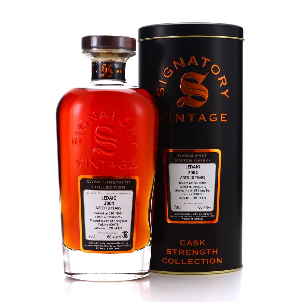 Ledaig 2004 Signatory Vinatge 10 Year Old Cask Strength
