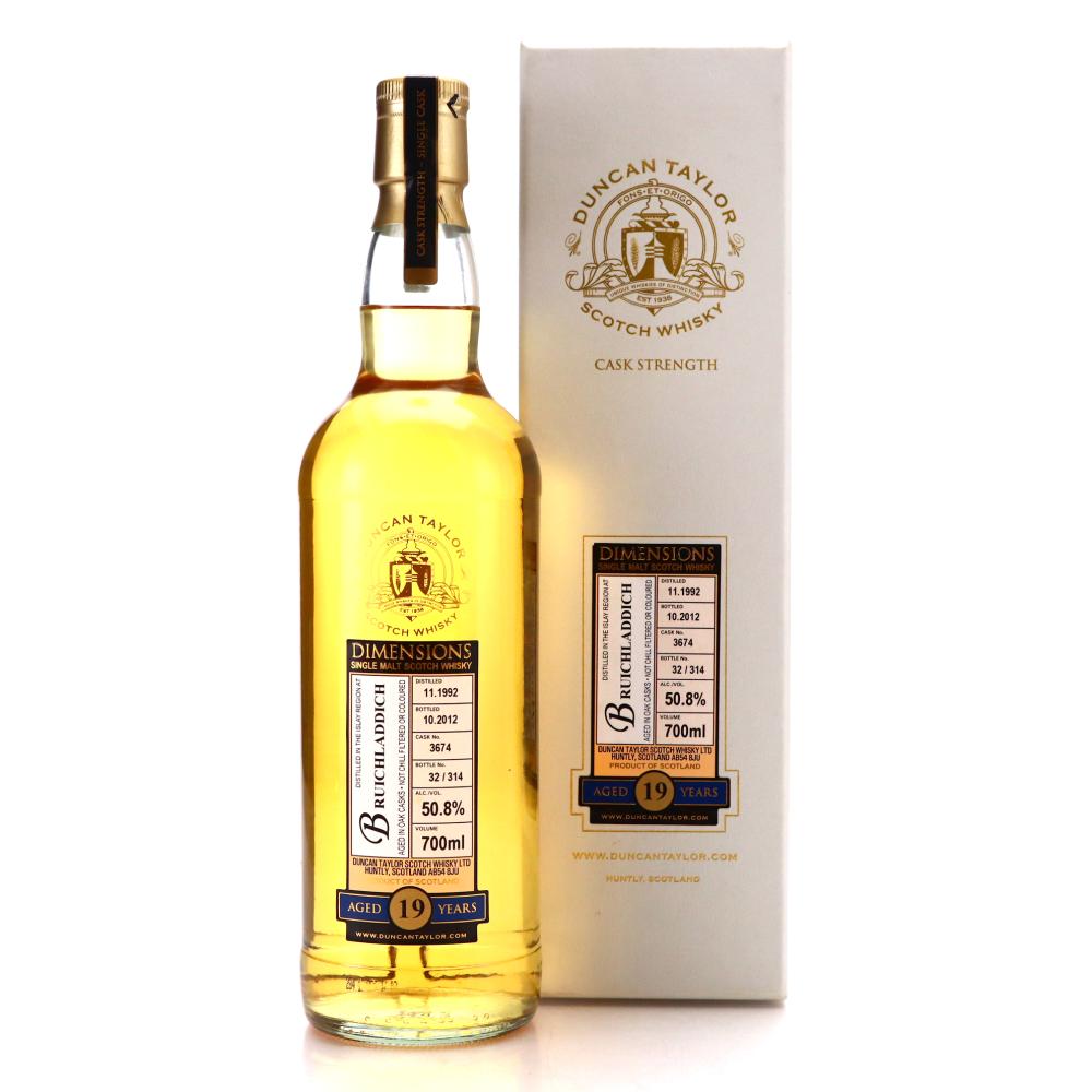 Bruichladdich 1992 Duncan Taylor 19 Year Old Dimensions