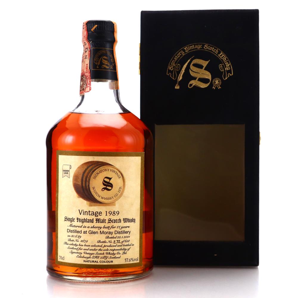 Glen Moray 1989 Signatory Vintage 11 Year Old Sherry Cask