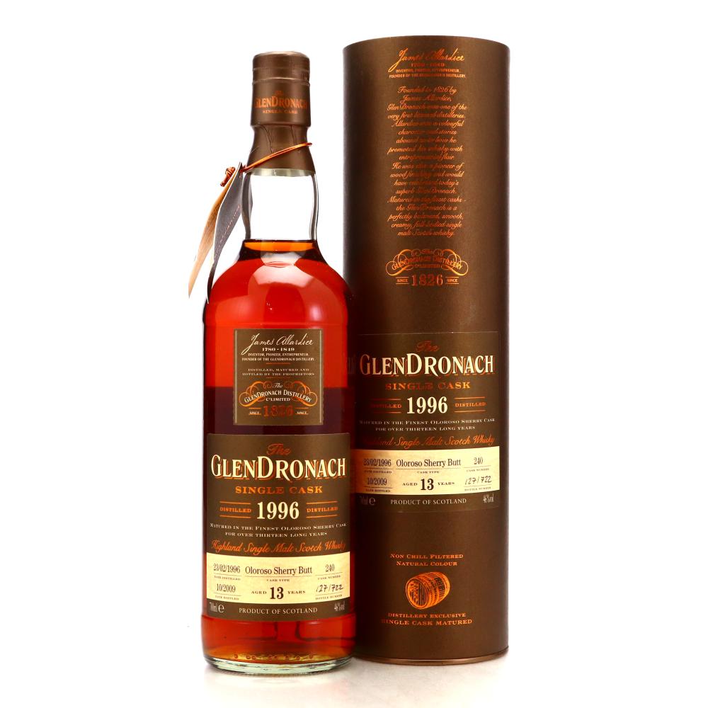 Glendronach 1996 Single Oloroso Cask 13 Year Old #240