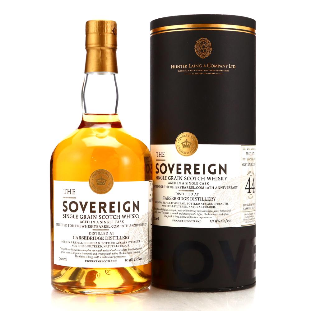 Carsebridge 1973 Hunter Laing 44 Year Old Sovereign / Whisky Barrel 10th Anniversary