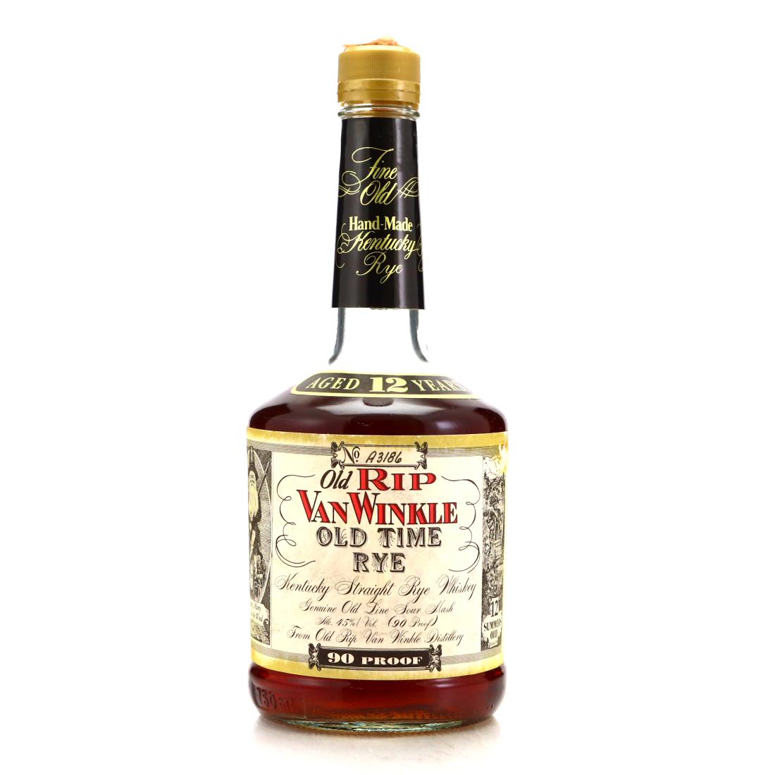 Old Rip Van Winkle 12 Year Old Old Time Rye early Whisky | Whisky ...