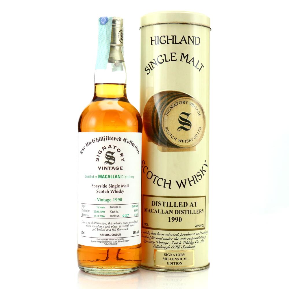Macallan 1990 Signatory Vintage 16 Year Old / Millennium Edition