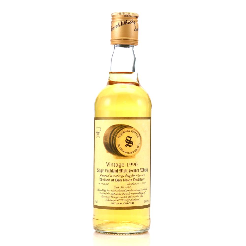 Ben Nevis 1990 Signatory Vintage 10 Year Old 35cl
