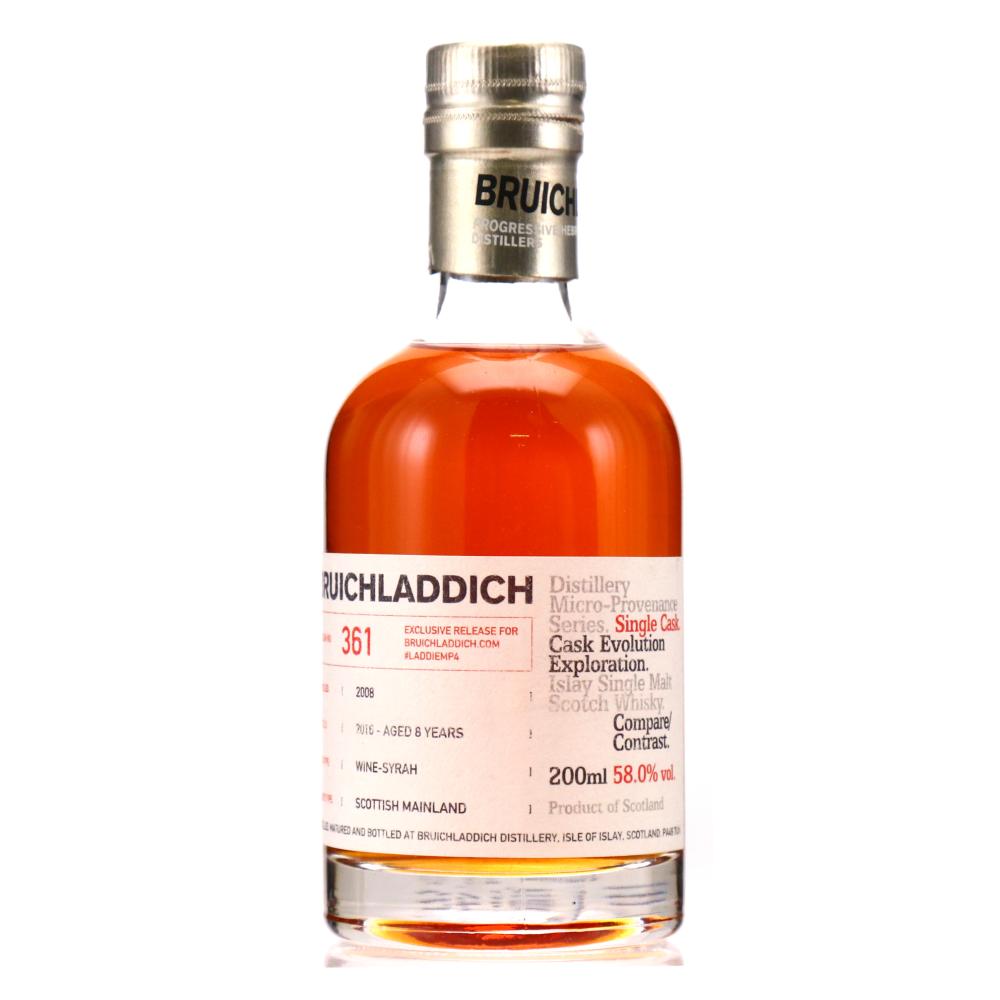 Bruichladdich 2008 Micro Provenance Single Cask 8 Year Old #361 20cl