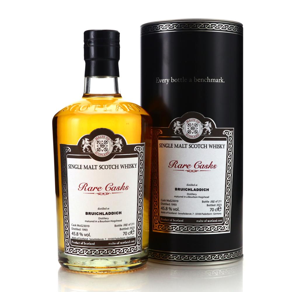Bruichladdich 1993 Malts of Scotland Bourbon Hogshead / Rare Casks