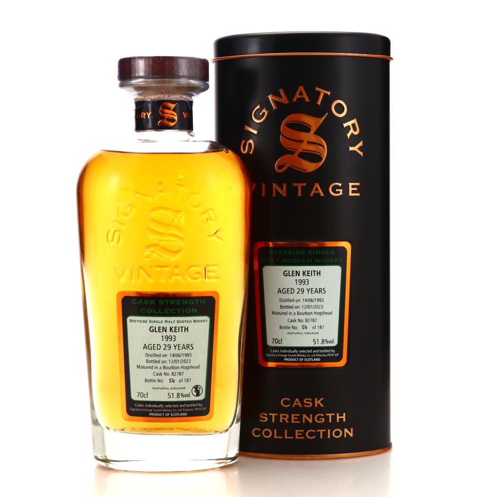 Glen Keith 1993 Signatory Vintage 29 Year Old Cask Strength