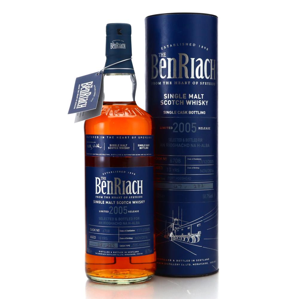 Benriach 2005 Single Port Hogshead Cask 10 Year Old #6708 / An Rioghachd na h-Alba