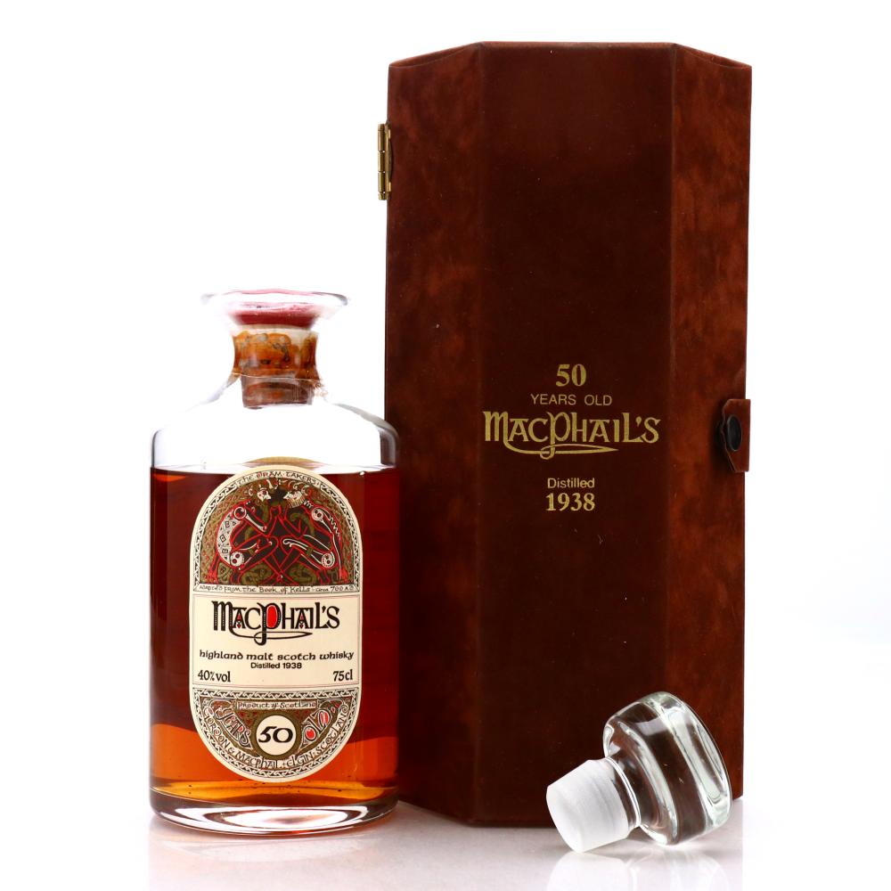 MacPhail's 1938 Gordon and MacPhail 50 Year Old 'Book of Kells' Decanter