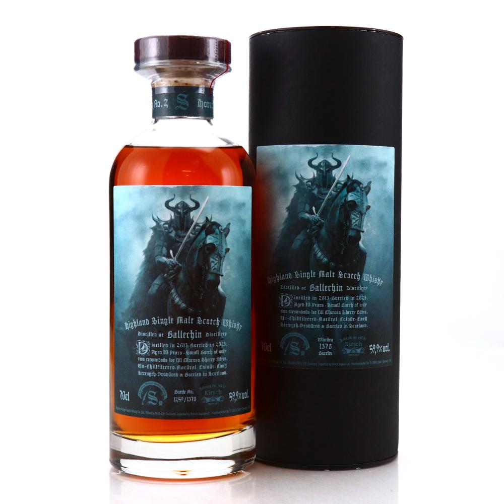 Ballechin 2013 Signatory Vintage 10 Year Old Horseman No.2 / Kirsch Whisky