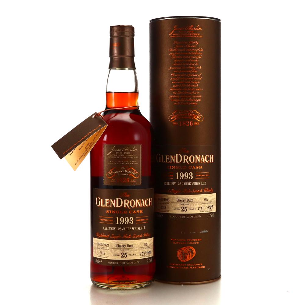 Glendronach 1993 Single Sherry Cask 25 Year Old #662 / Whisky.de