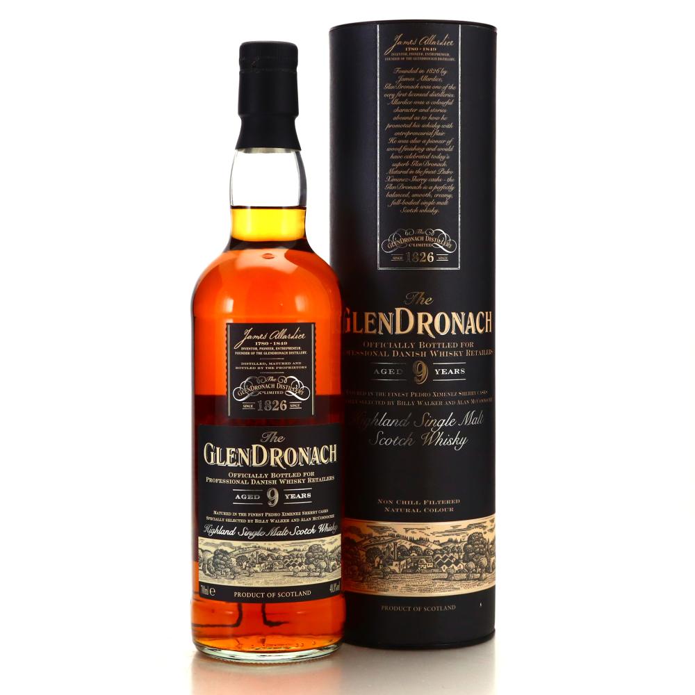 FEB 24 Glendronach 9 Year Old 'Darth Vader' / Danish Retailers