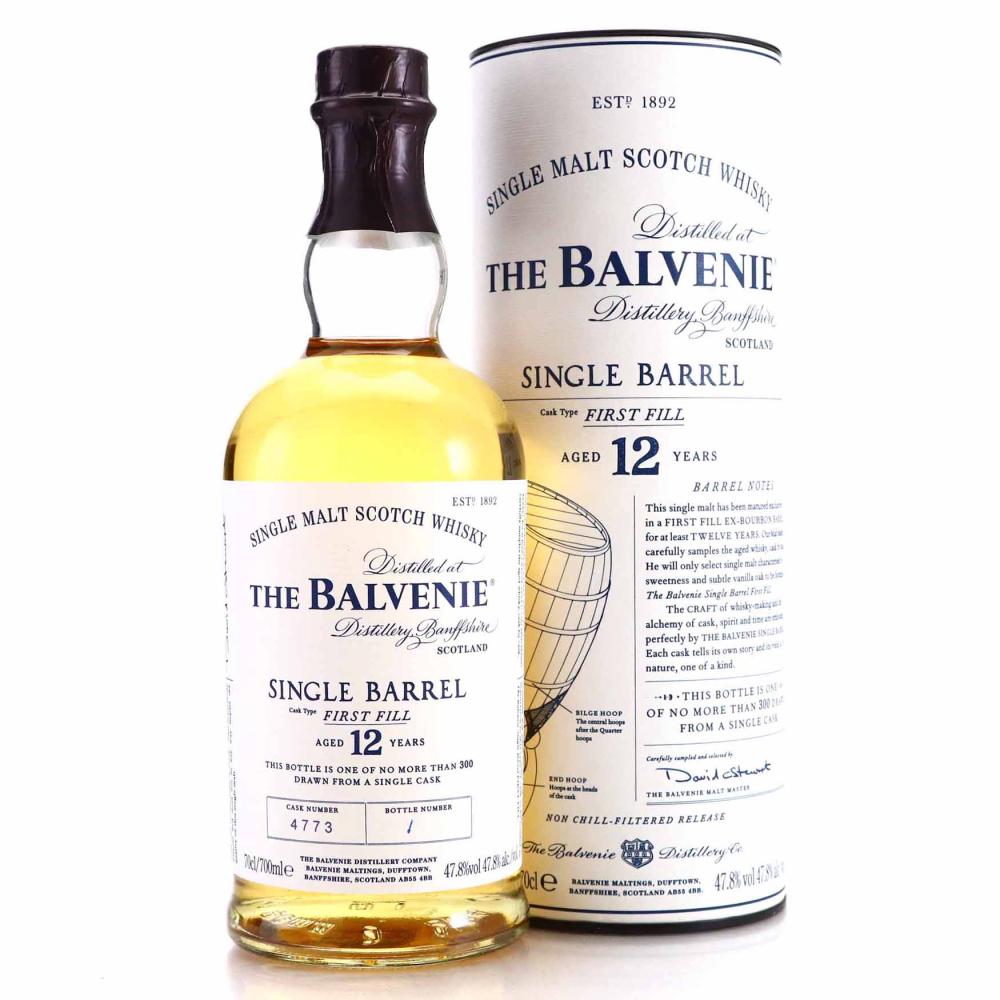 Balvenie 12 Year Old First Fill Single Barrel #4773