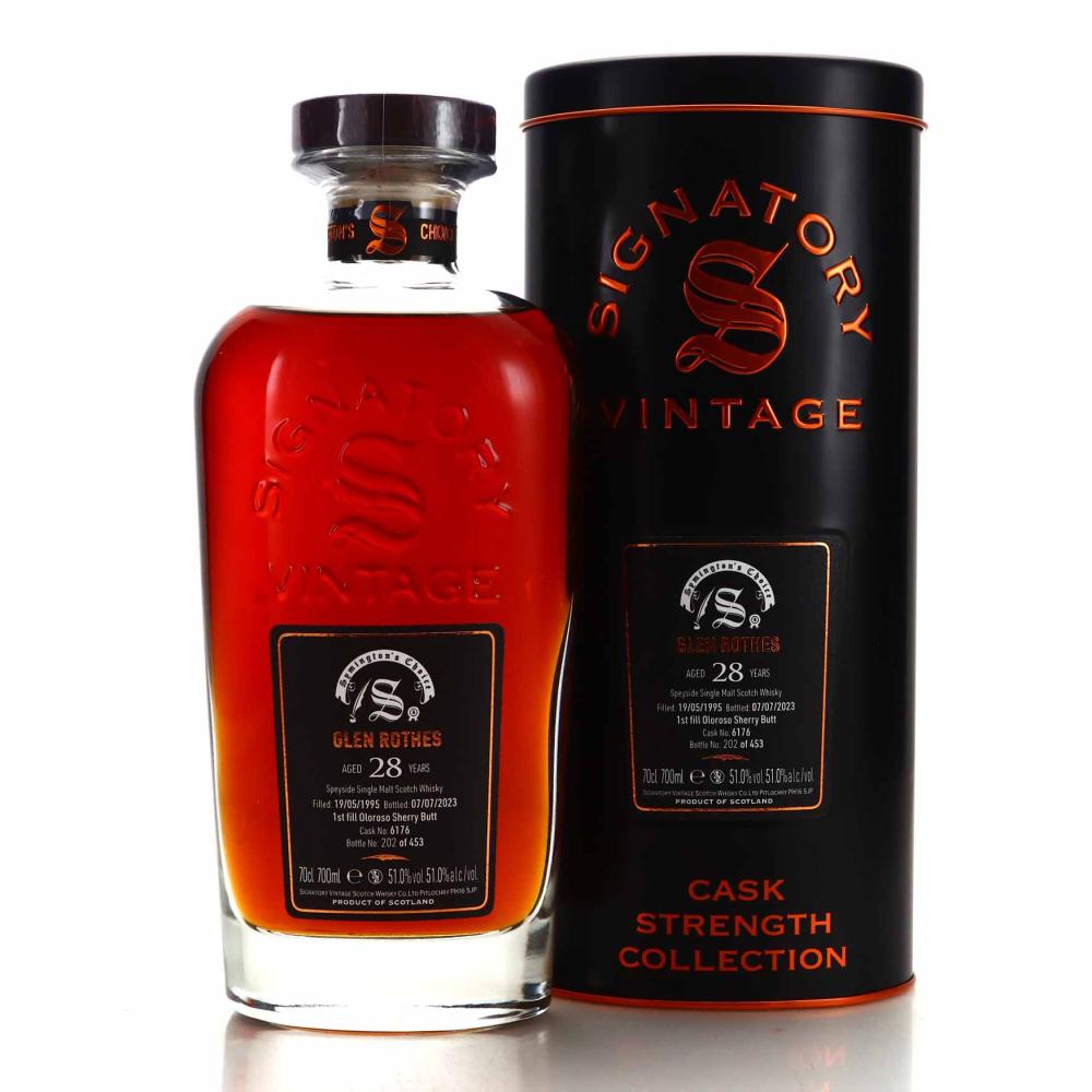 Glenrothes 1995 Signatory Vintage 28 Year Old Cask Strength / Symington's Choice