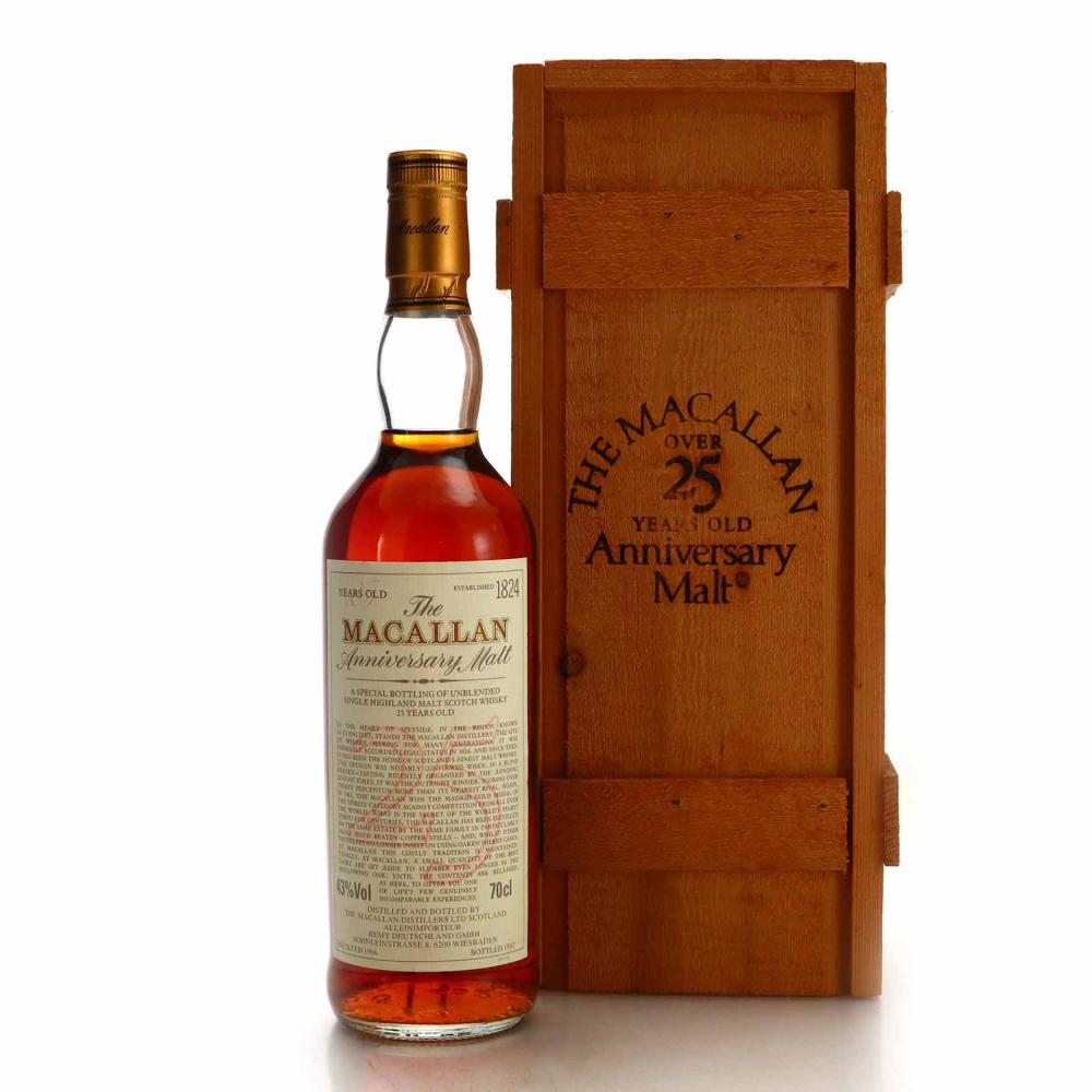 Macallan 1966 Anniversary Malt 25 Year Old / Remy Deutschland Import