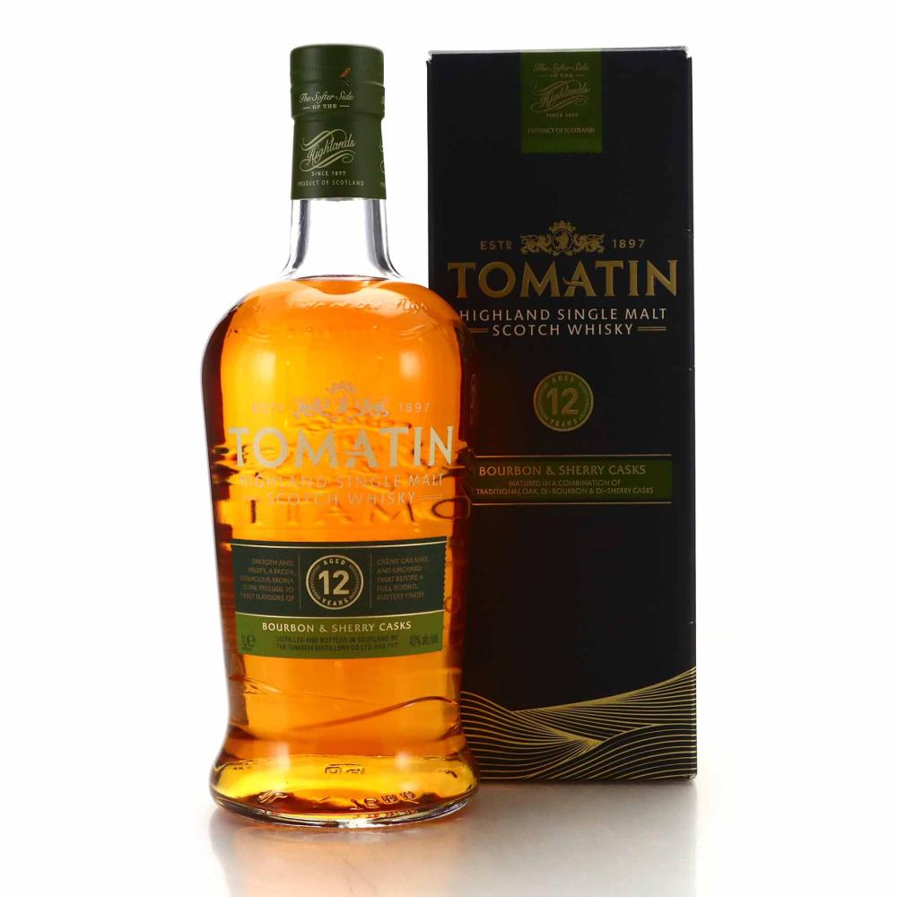 Tomatin 12 Year Old Bourbon & Sherry Casks 1 Litre