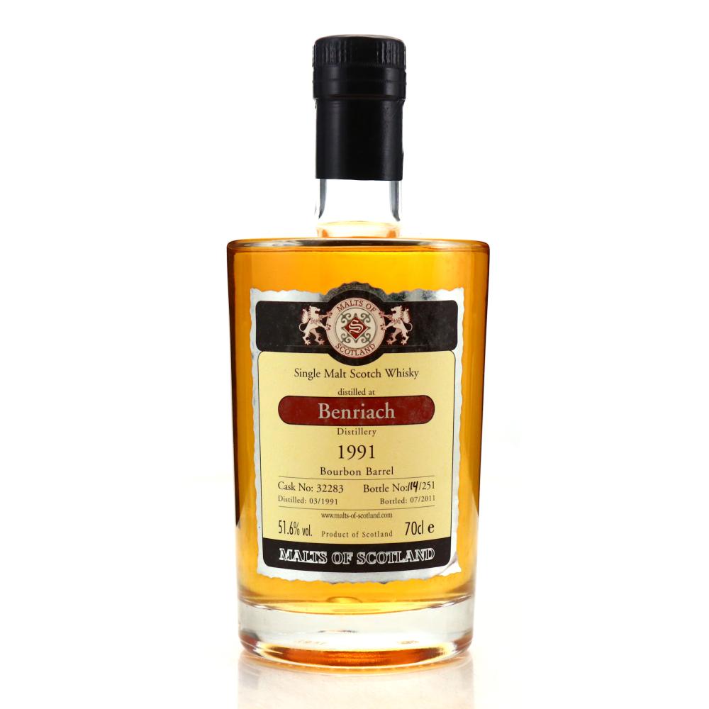 Benriach 1991 Malts of Scotland Bourbon Barrel
