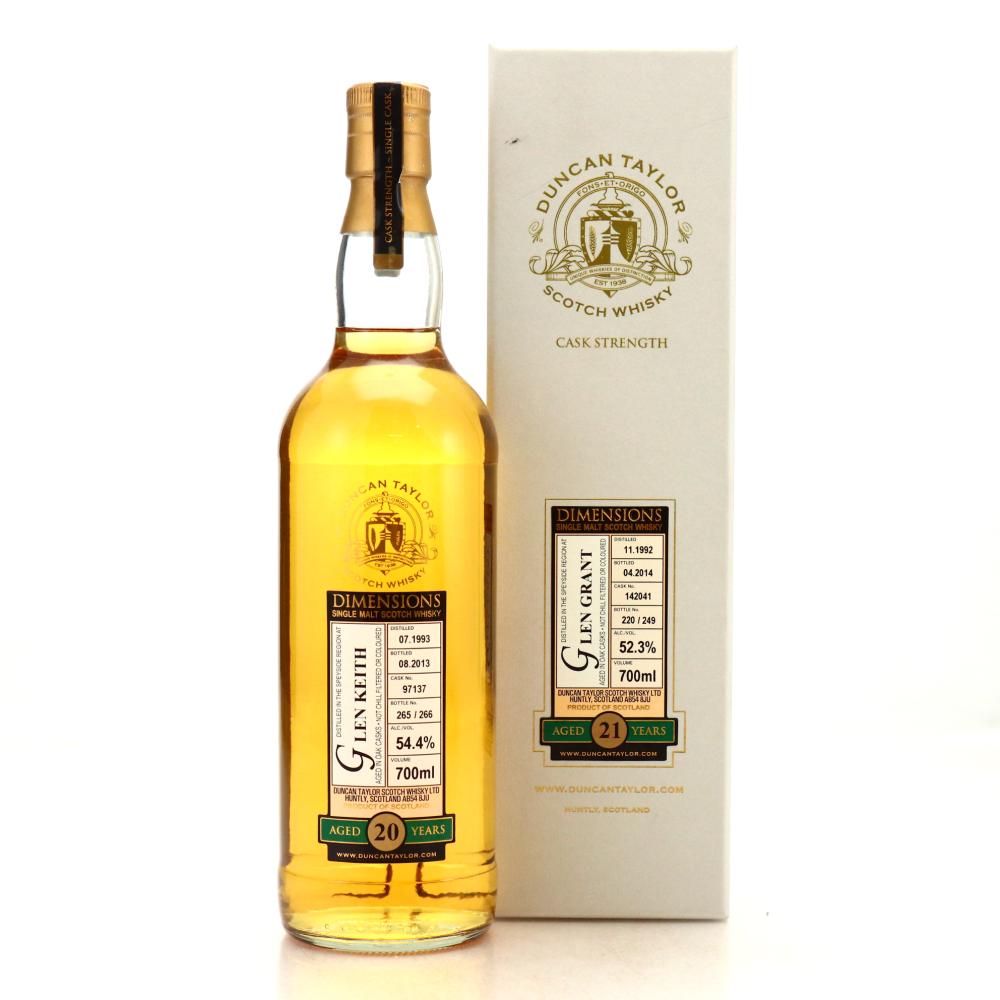 Glen Keith 1993 Duncan Taylor 20 Year Old Dimensions