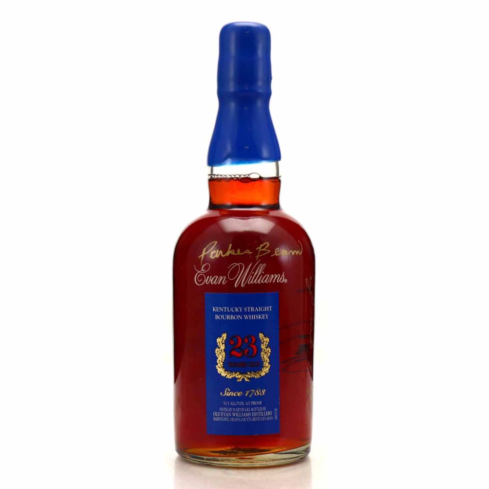 Evan Williams 23 Year Old Kentucky Straight Bourbon 2001 / Signed by Parker Beam
