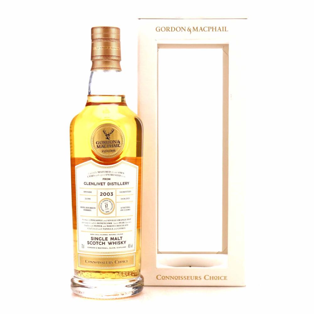 Glenlivet 2003 Gordon and MacPhail 17 Year Old Batch #21/090