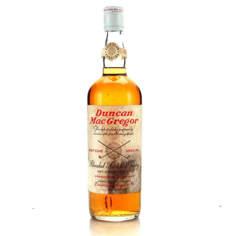 Duncan MacGregor Golf Club Special Scotch Whisky 1960s