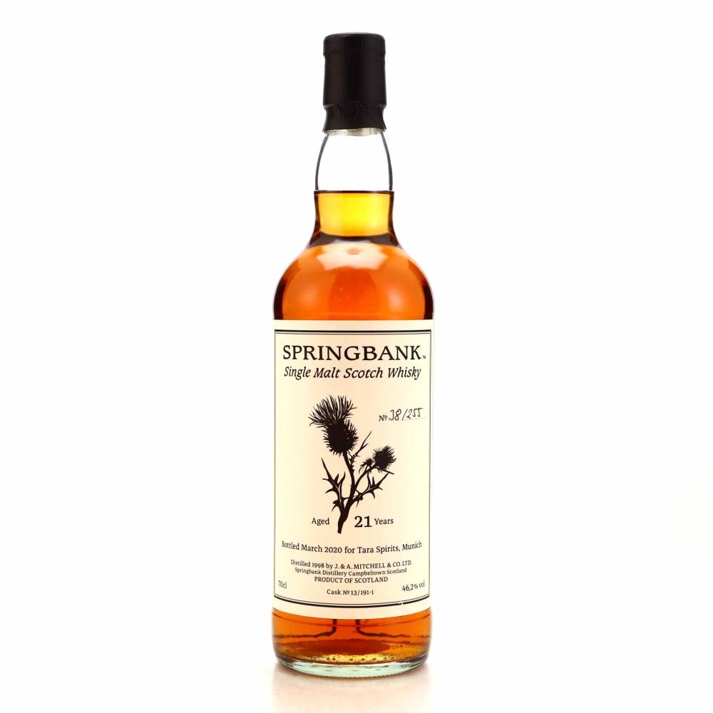Springbank 1998 Private Cask 21 Year Old #13/191-1 / Tara Spirits