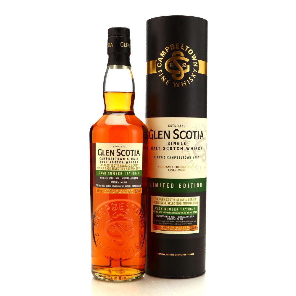 Glen Scotia 2007 Single Bordeaux Red Wine Cask Finish #17/106-1 / Autumn 2019