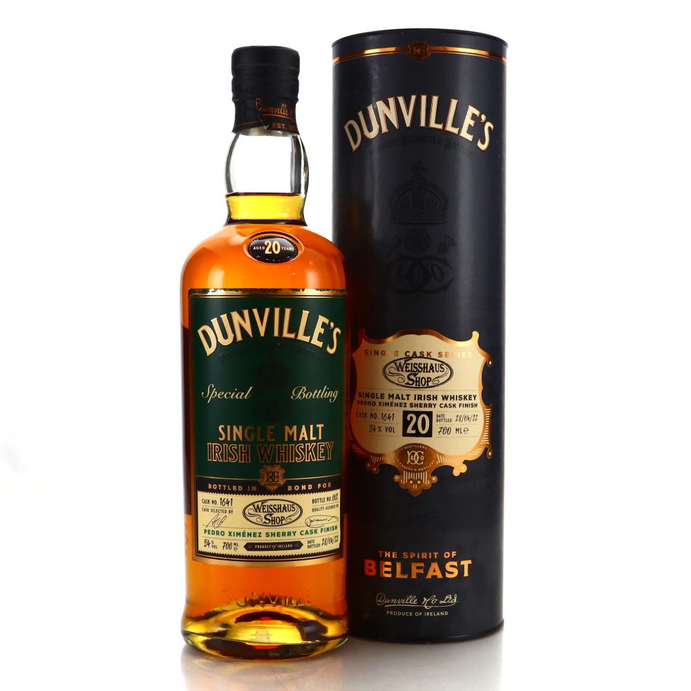 Dunville's 20 Year Old Single PX Sherry Cask Finish #1641 / Weisshaus Shop
