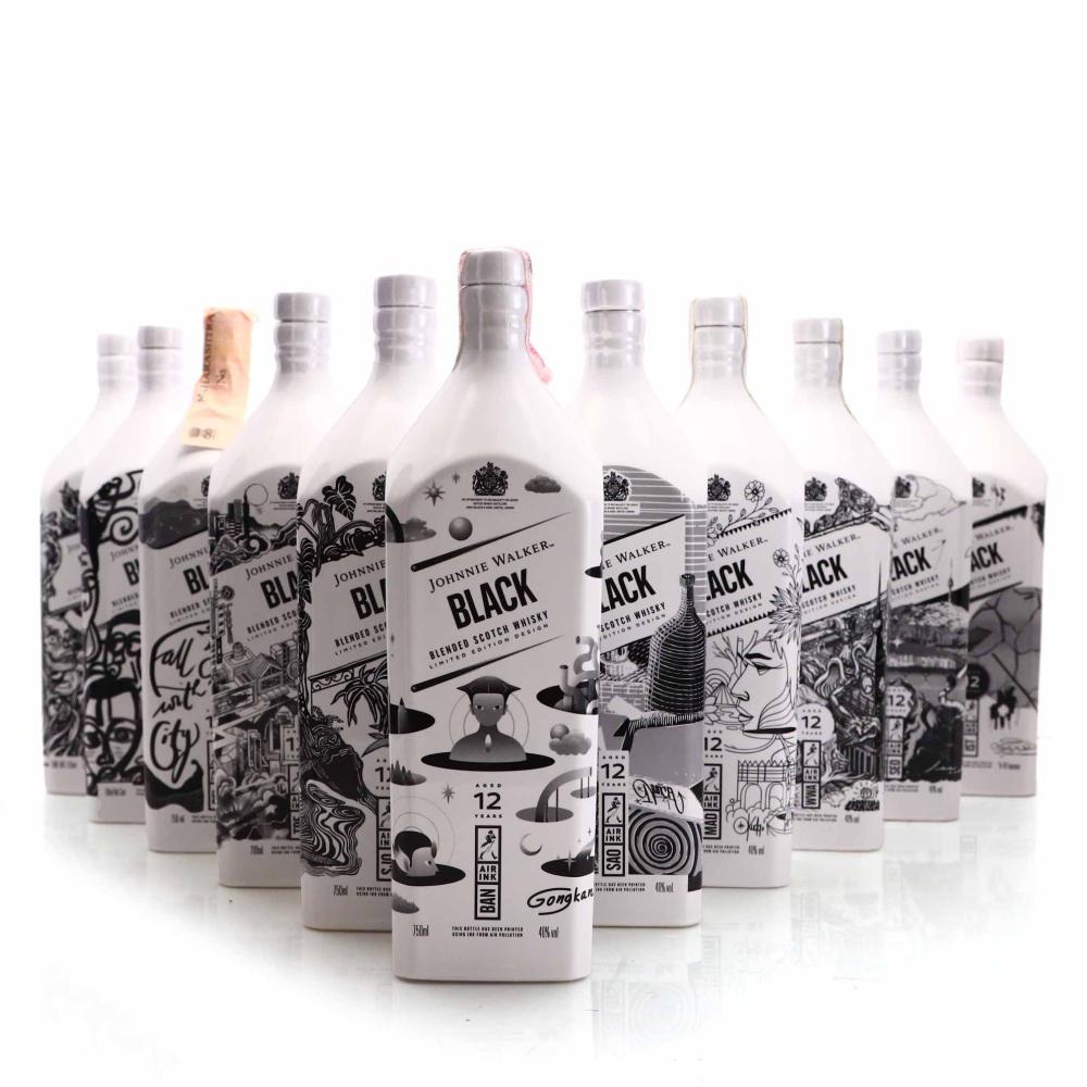 Johnnie Walker Black 12 Year Old Air Ink Series x 11