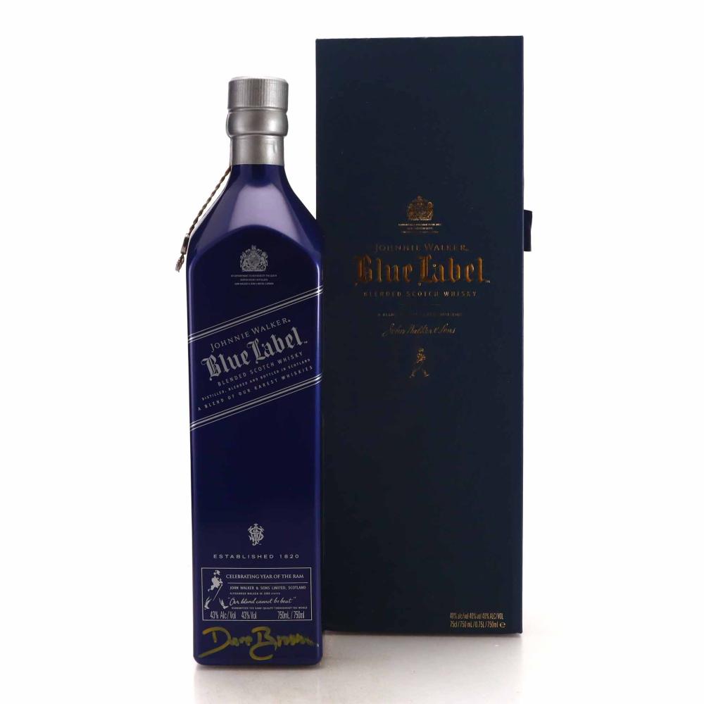 Johnnie Walker Blue Label Year of the Ram 75cl / Taiwan - Signed