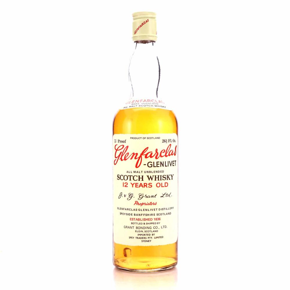 Glenfarclas 12 Year Old Grant Bonding Co 1970s / Spey Traders PTY. Import